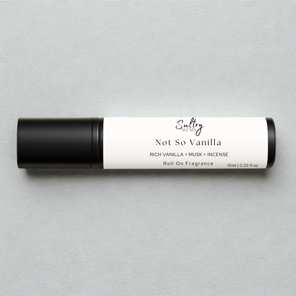 Sultry Scents Vanille 44 dupe roll on perfume with rich vanilla musk and incense fragrance