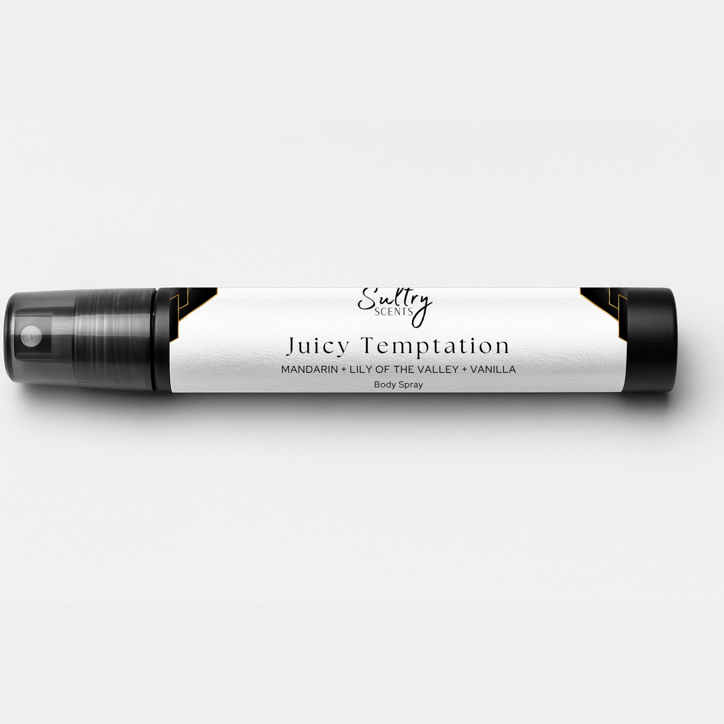 Sultry Scents Juicy Temptation Body Spray with Mandarin, Lily of the Valley, and Vanilla, inspired by Viva La Juicy