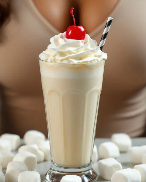 Commodity Milk dupe body spray inspired creamy milkshake with whipped cream and cherry on top