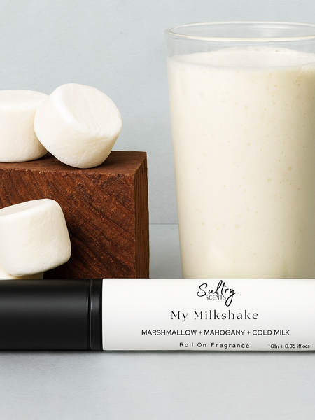 Sultry Scents Commodity Milk inspired roll on perfume with marshmallow and cold milk scent