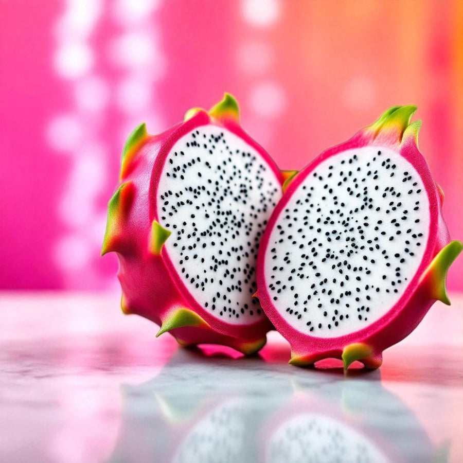 Sultry Scents Dragon Fruit Soap Bar inspired by fresh vibrant dragon fruit with white and black speckles