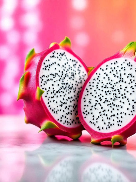 Sultry Scents Dragon Fruit Soap Bar inspired by fresh vibrant dragon fruit with white and black speckles