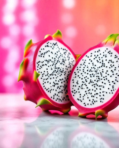 Sultry Scents Dragon Fruit Soap Bar inspired by fresh vibrant dragon fruit with white and black speckles