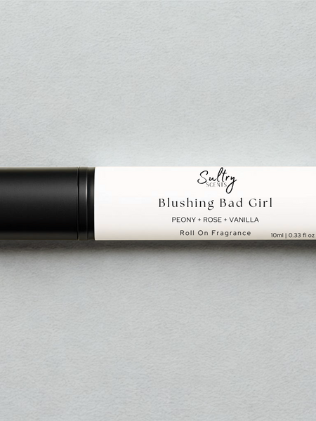 Sultry Scents Good Girl Blush inspired roll on perfume with peony, rose, and vanilla notes