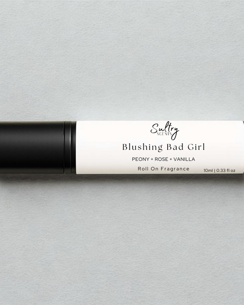 Sultry Scents Good Girl Blush inspired roll on perfume with peony, rose, and vanilla notes