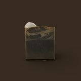 Handcrafted KC Roasterie coffee soap bar with rich swirls and creamy topping for coffee lovers