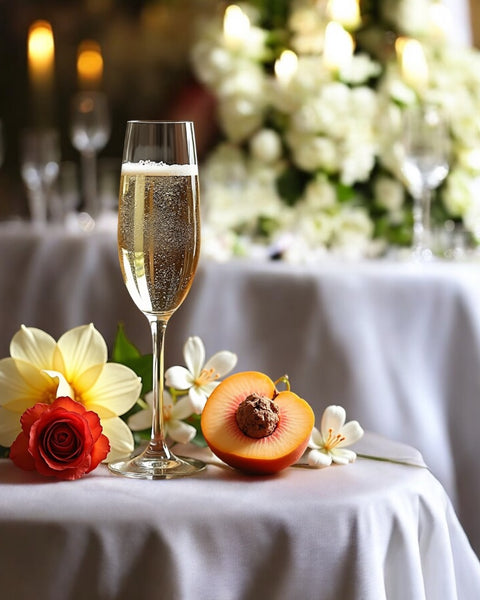 Kayali Wedding Silk Santal dupe roll on perfume inspired floral and fruity elegant wedding table decoration