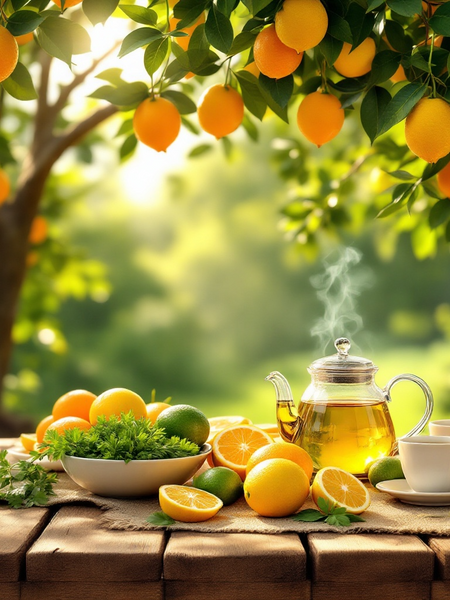 Lemon Scented Soap Bar Inspired by Under the Lemon Tree with vibrant citrus background featuring scent notes