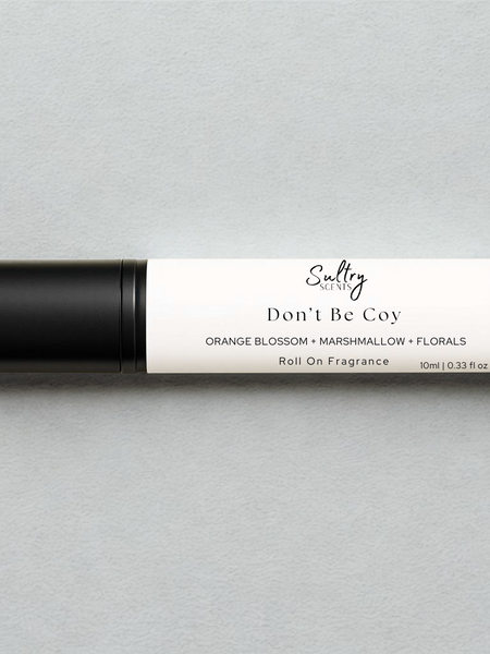Sultry Scents Love dont be shy dupe roll on perfume with orange blossom marshmallow and floral notes