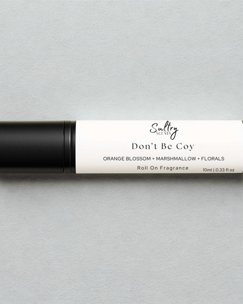 Sultry Scents Love dont be shy dupe roll on perfume with orange blossom marshmallow and floral notes