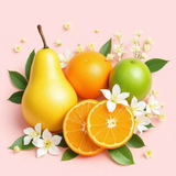 Fresh pear orange and green citrus with white jasmine flowers, Sultry Scents Body Spray inspired by Prada Paradoxe.