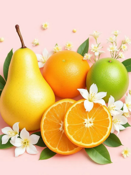 Fresh pear orange and green citrus with white jasmine flowers, Sultry Scents Body Spray inspired by Prada Paradoxe.