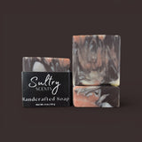 Sultry Scents Dark Rum inspired luxury soap bars with rich swirls of color for a premium bathing experience