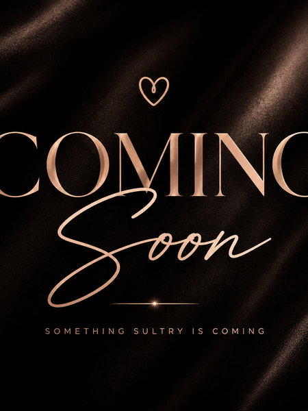 Coming Soon announcement for Sultry Scents Luxury Vanilla Laundry Detergent with elegant design