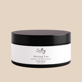 Sultry Scents Missing Person inspired boujee butter cream in black jar with white label