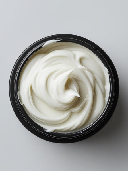 Sultry Scents Missing Person inspired boujee butter cream in black jar with smooth whipped texture