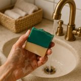 Luxury handcrafted soap inspired by Missing Person with vibrant colors for a refreshing cleanse
