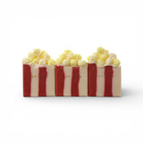 Novelty Popcorn Soap Bar with realistic popcorn topping for a fun bath experience