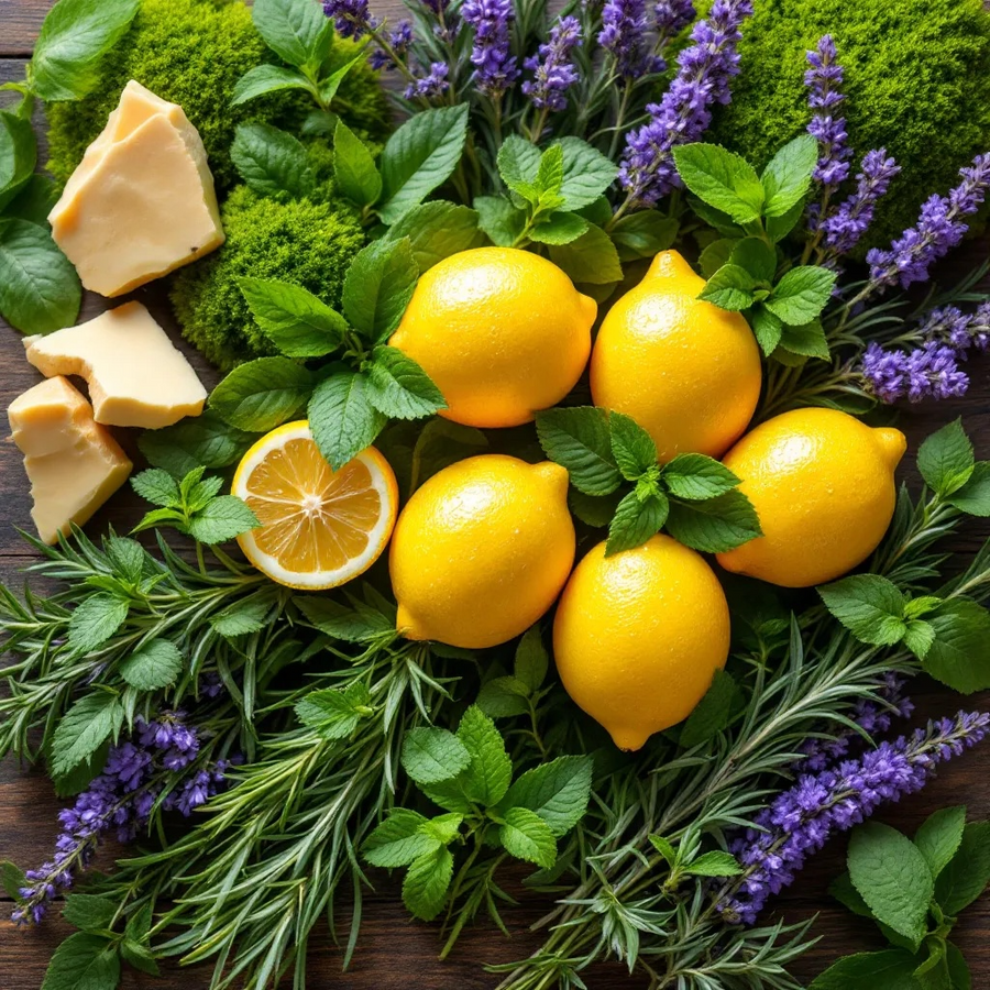 Fresh lemons and herbs with Polo Sport inspired foaming hand soap for a refreshing scent