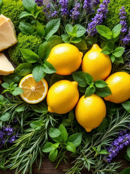 Fresh lemons and herbs with Polo Sport inspired foaming hand soap for a refreshing scent
