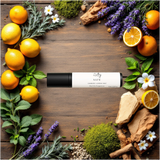 Polo Sport inspired roll on fragrance by Sultry Scents with citrus and mint notes on a wooden background