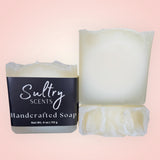 Sultry Scents Pure Tallow Handcrafted Soap in a 4 oz bar with a smooth texture
