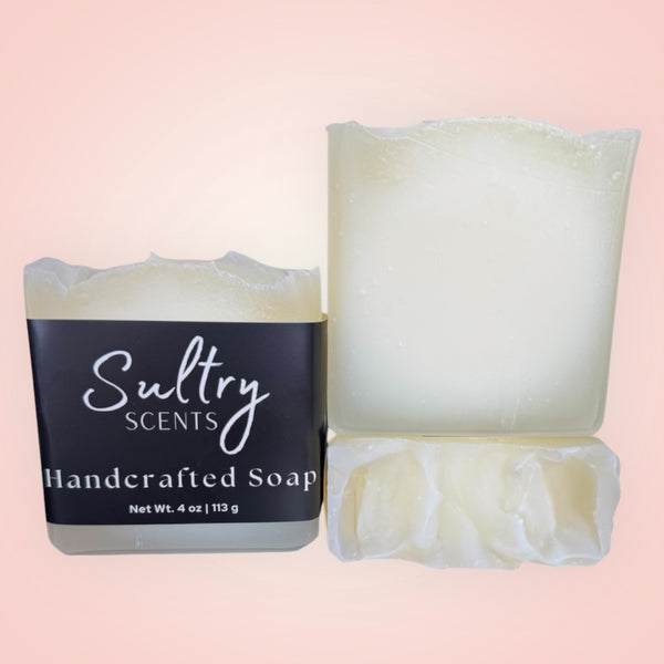 Sultry Scents Pure Tallow Handcrafted Soap in a 4 oz bar with a smooth texture