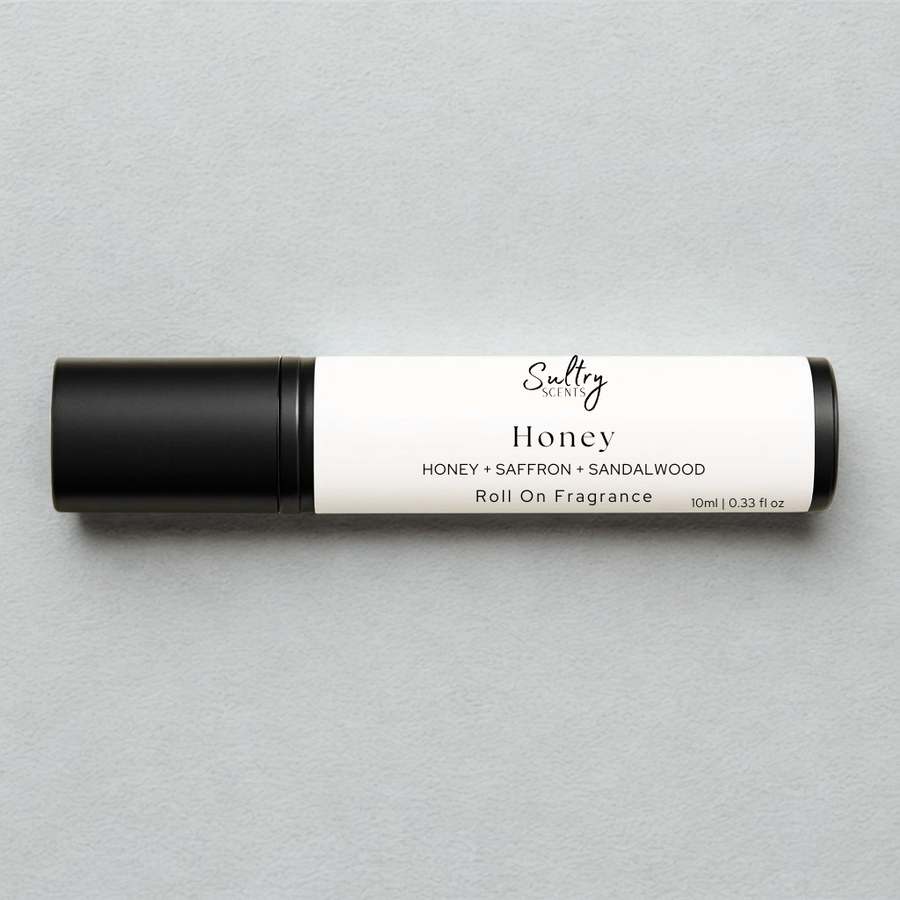 Sultry Scents Honey Roll-On Fragrance with Honey, Saffron, and Sandalwood as a Dolce & Gabbana Honey Santal dupe