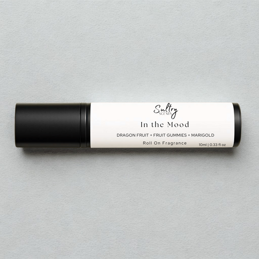 Sultry Scents Phlur mood ring dupe roll on fragrance with dragon fruit fruit gummies and marigold scent