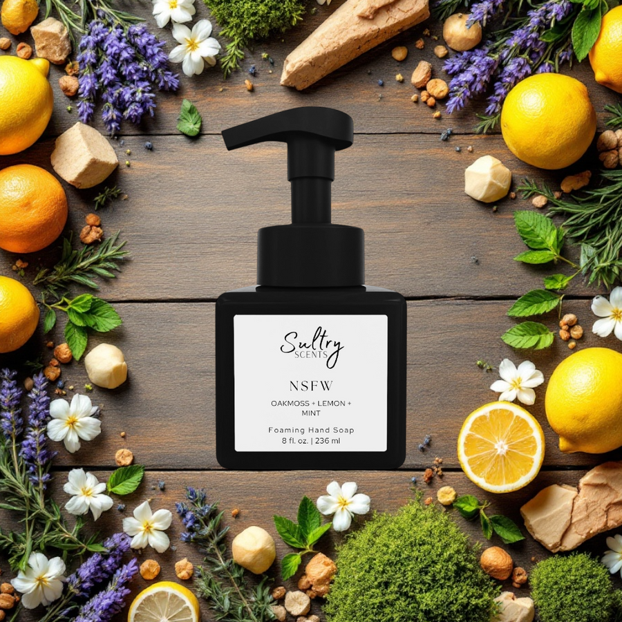 Sultry Scents NSFW Foaming Hand Soap inspired by Polo Sport with lemon and mint fragrance