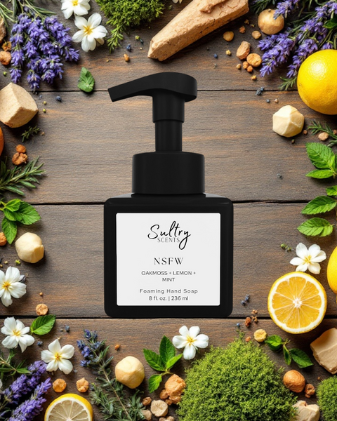 Sultry Scents NSFW Foaming Hand Soap inspired by Polo Sport with lemon and mint fragrance