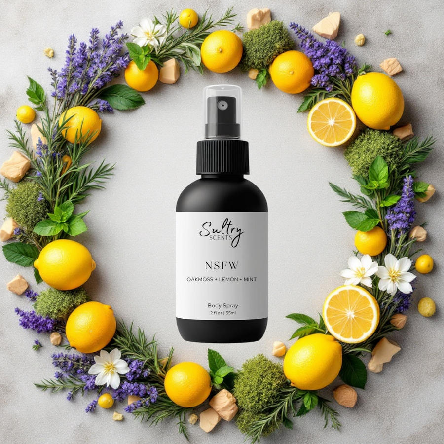 Sultry Scents NSFW Body Spray with Citrus and Mint Notes, Polo Sport inspired body spray