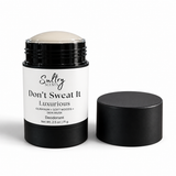 Sultry Scents Don't Sweat It Aluminum Free Deodorant in a sleek black container for a refreshing scent