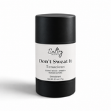 Sultry Scents Don't Sweat It Deodorant in a sleek black stick, aluminum free deodorant with guaiac wood and amber