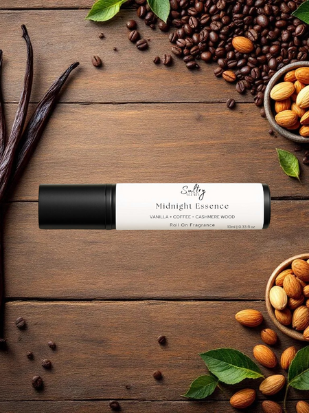 Sultry Scents Midnight Essence Roll-On Fragrance Oil inspired by Black Opium dupe roll-on perfume with coffee and vanilla