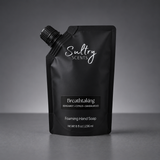 Sultry Scents Breathtaking citrus sandalwood foaming hand soap in a sleek black pouch