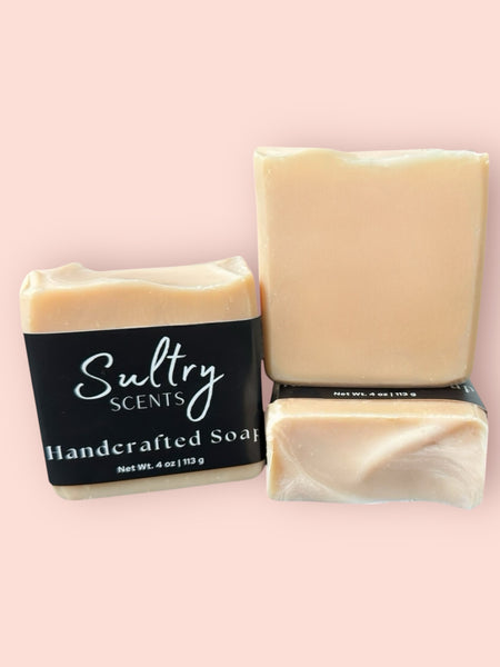 Sultry Scents Handcrafted Soap Bars in Pink, ideal as a calamine bar for sensitive skin