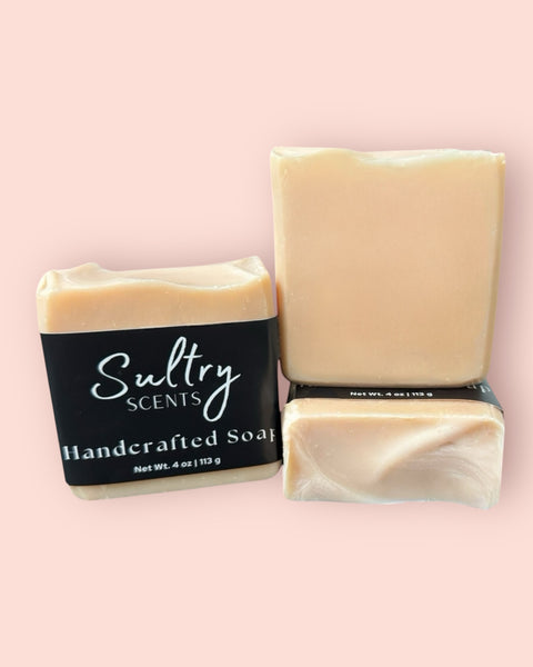 Sultry Scents Handcrafted Soap Bars in Pink, ideal as a calamine bar for sensitive skin