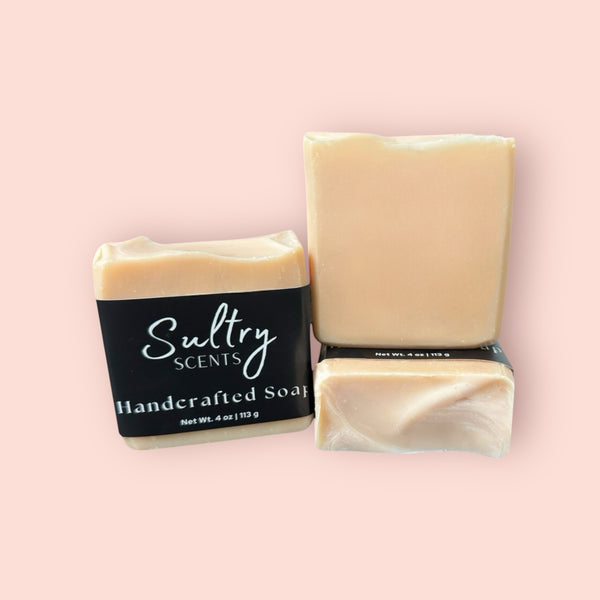 Sultry Scents Handcrafted Soap Bars in Pink, ideal as a calamine bar for sensitive skin