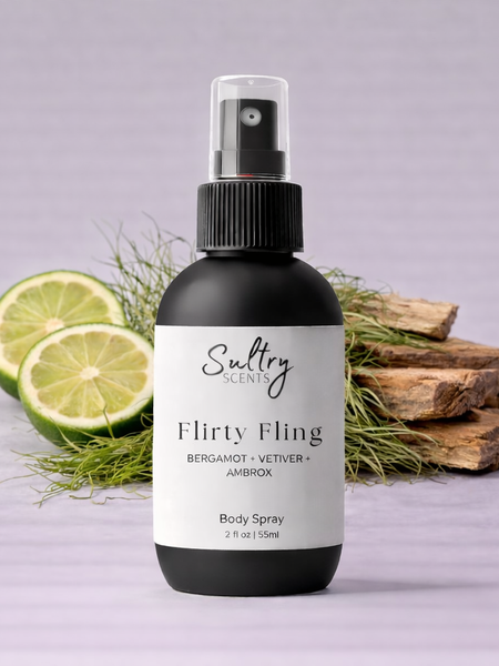 Sultry Scents Flirty Fling Body Spray with Bergamot and Vetiver, a DS Durga I Don't Know What dupe