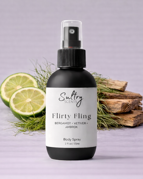 Sultry Scents Flirty Fling Body Spray with Bergamot and Vetiver, a DS Durga I Don't Know What dupe