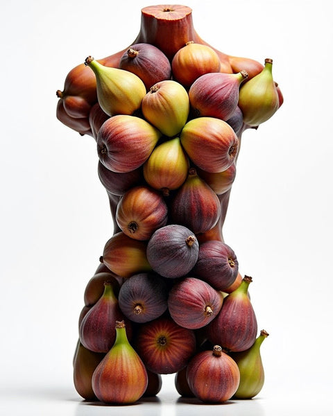 Father Figure inspired body spray with a unique fig design in an artistic display