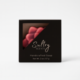 Sultry Scents Goat Milk Soap inspired by CK Euphoria with a luxurious pink and purple design in a 2 oz package