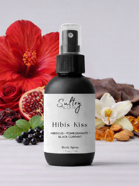 Sultry Scents Hibis Kiss Body Spray with Hibiscus Mahajad dupe fragrance and rich floral notes