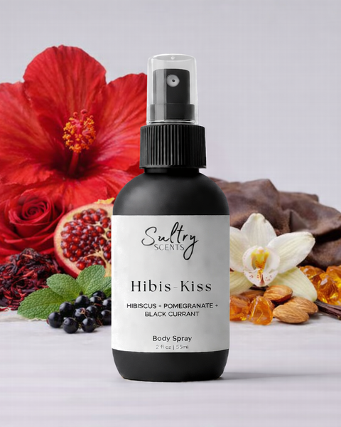 Sultry Scents Hibis Kiss Body Spray with Hibiscus Mahajad dupe fragrance and rich floral notes