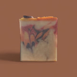 Leaves inspired Fall Soap with vibrant colors and intricate marbling for seasonal refreshment