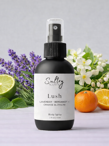 Sultry Scents Lush Body Spray with Lavender, Bergamot, and Orange Blossom for a refreshing scent, Libre perfume dupe Body spray