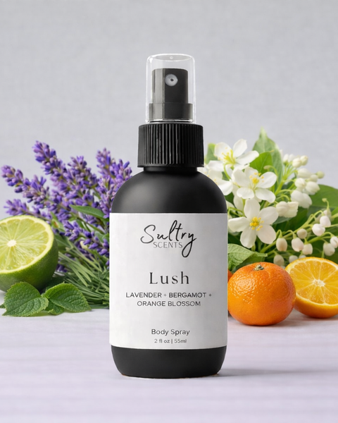 Sultry Scents Lush Body Spray with Lavender, Bergamot, and Orange Blossom for a refreshing scent, Libre perfume dupe Body spray