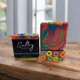 Sultry Scents luxury fruit loops soap with vibrant colors and swirls for a fun washing experience