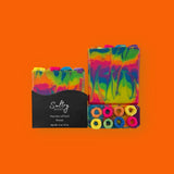 Luxury fruit loops soap featuring vibrant colors and unique fruity scent for a playful bathing experience